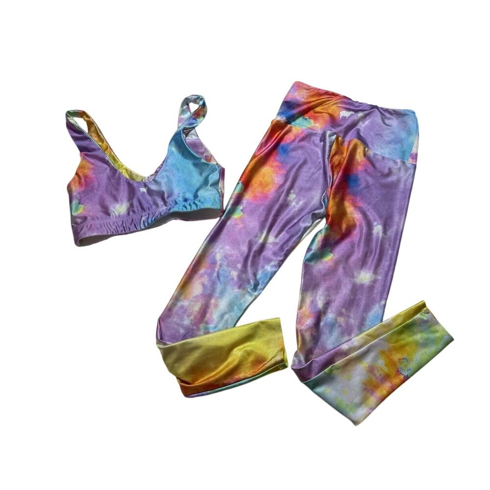 Goldsheep Set Leggings Sports Bra Women's Small Multicolor - Picture 2 of 5